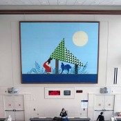 Blue Deer (installation view), 2009 Acrylic print on wood, 20™ x 16